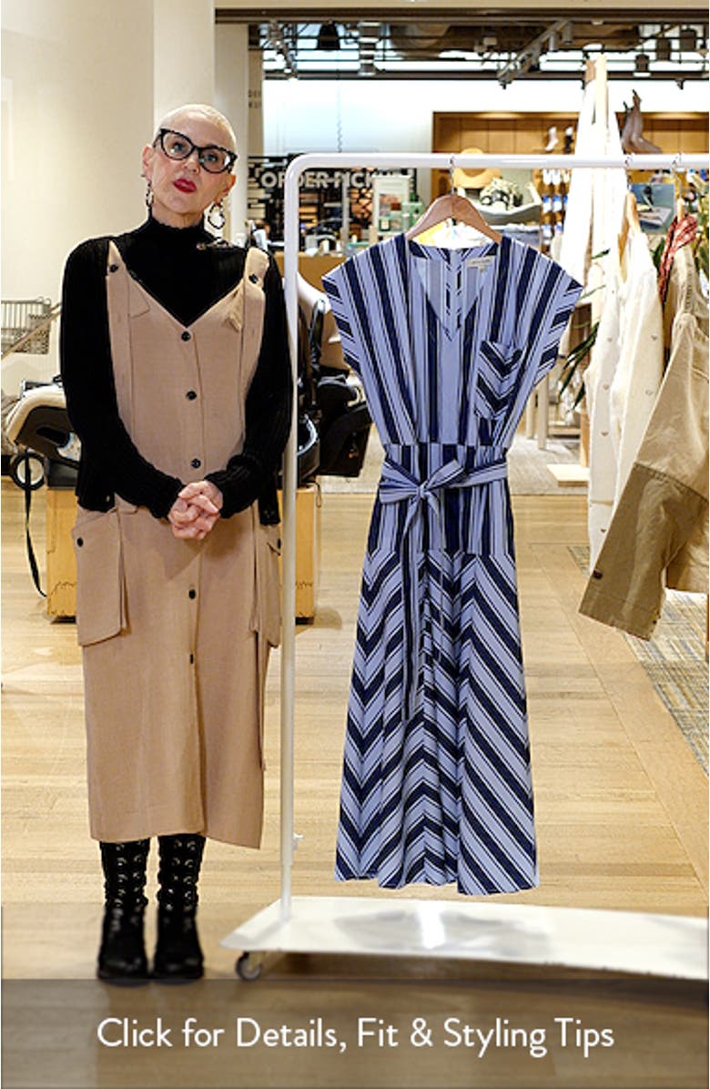 Stripe Tie Waist Maxi Dress, sales video thumbnail