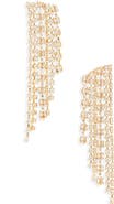 BaubleBar Mixed Crystal Fringe Drop Earrings