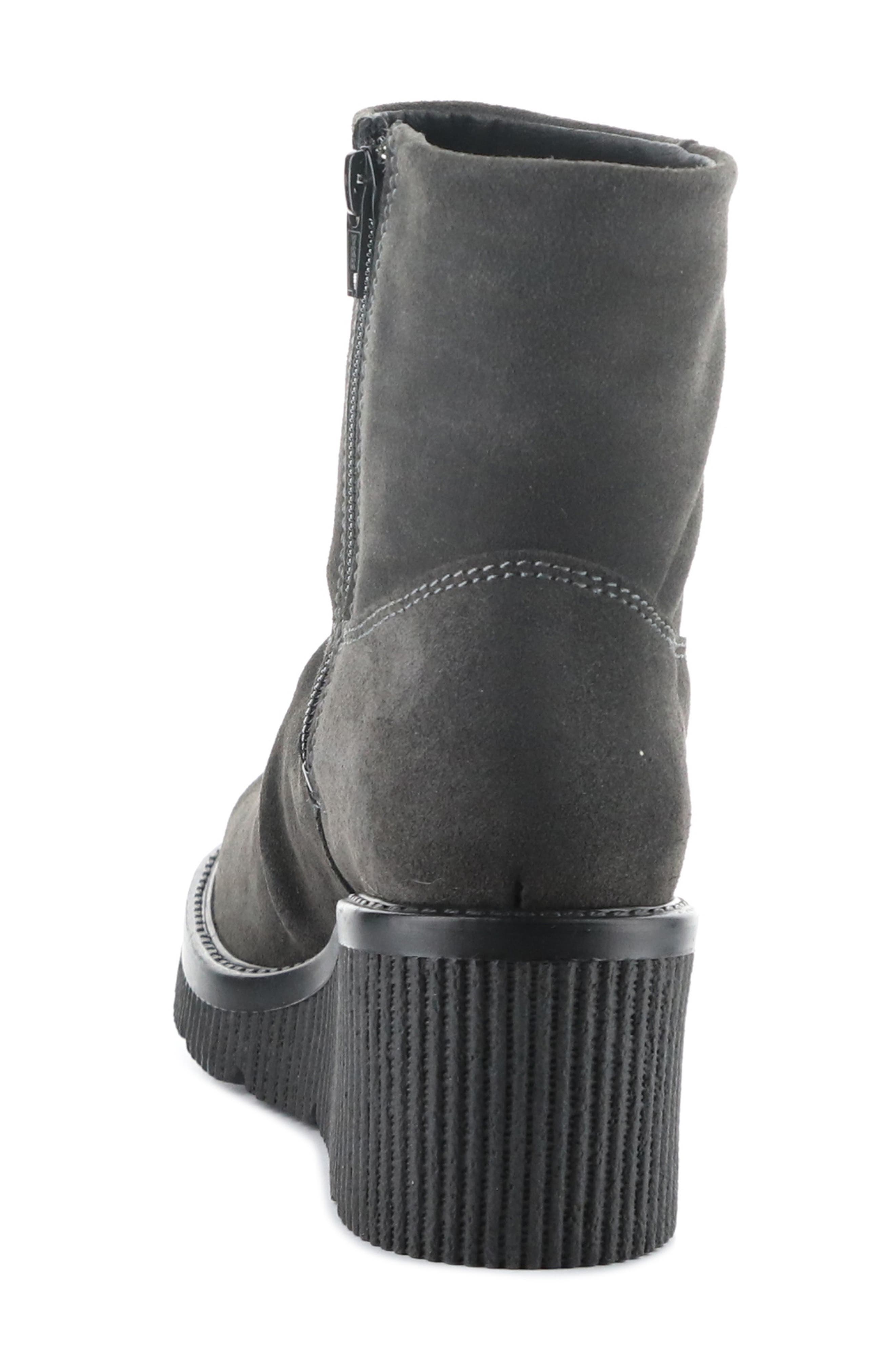 Bos. & Co. Alina Waterproof Platform Wedge Bootie, Alternate, color, Grey
