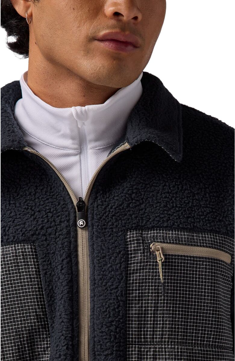 Backcountry Wander Pile-Fleece Shirt Jacket- Men's, Alternate, color, Black
