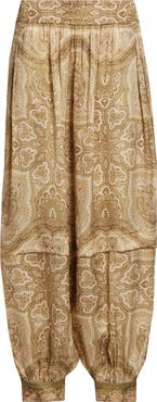 Zimmermann Kindred Spirit Luna Silk Satin Harem Pants