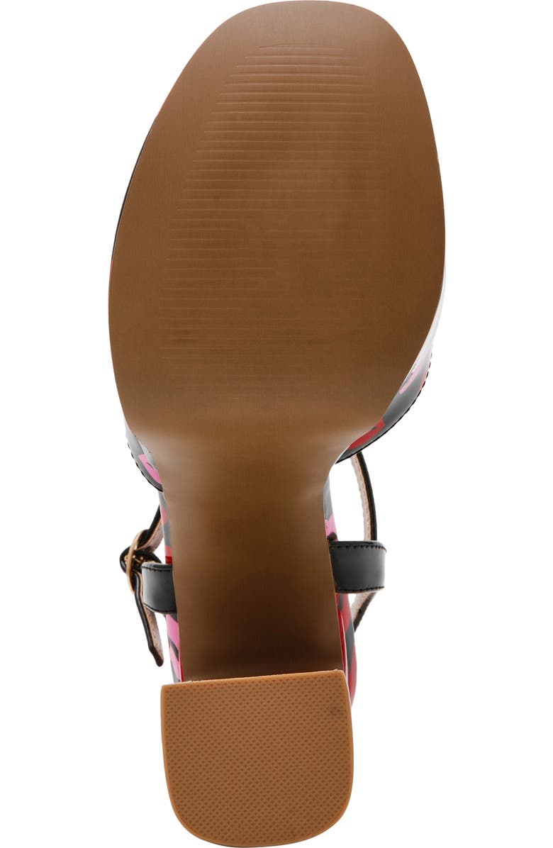 Betsey Johnson Allyson Ankle Strap Platform Sandal, Alternate, color, Multi Lips