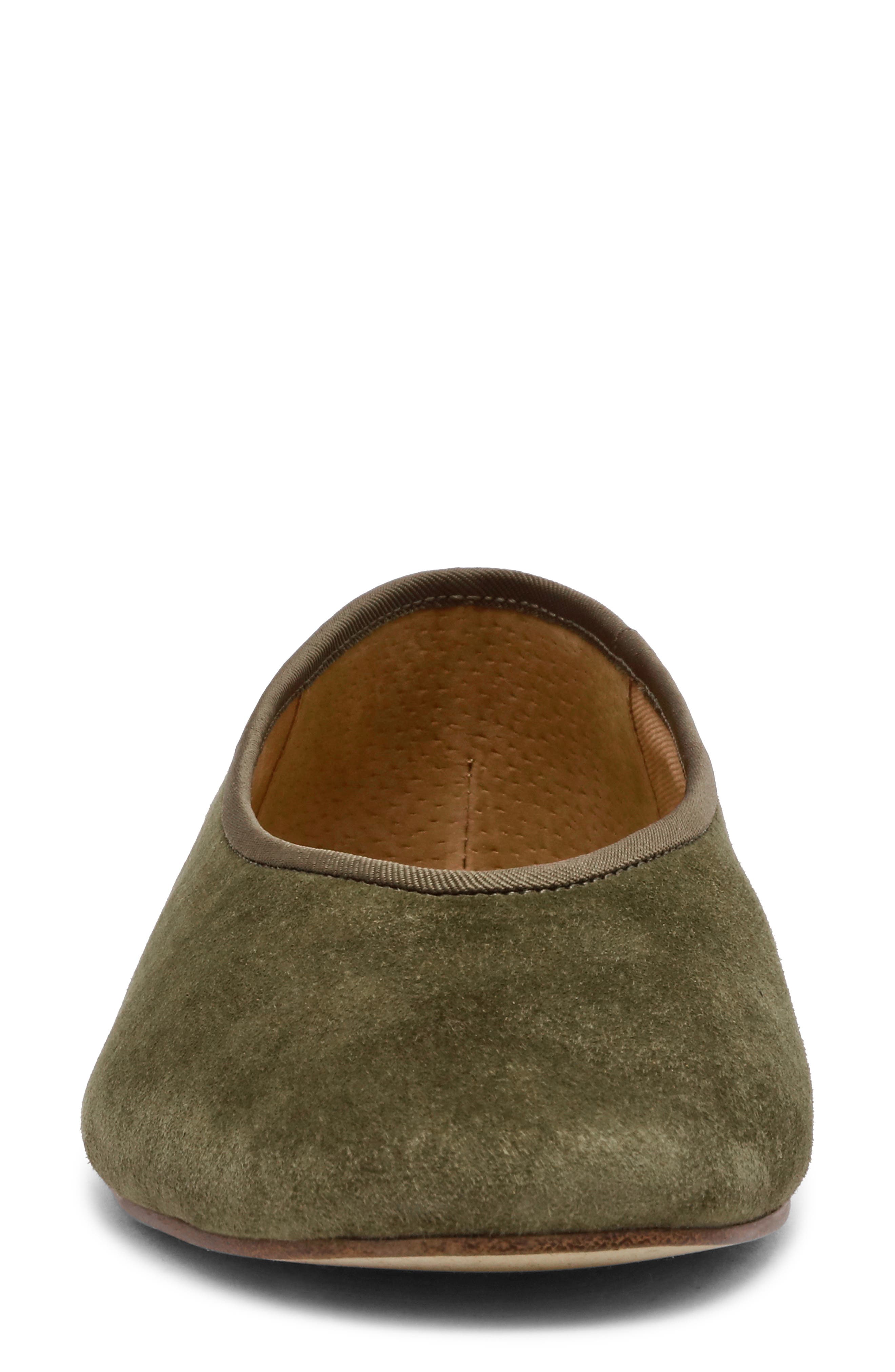 Steve Madden Pipa Ballet Flat, Alternate, color, Olive Suede