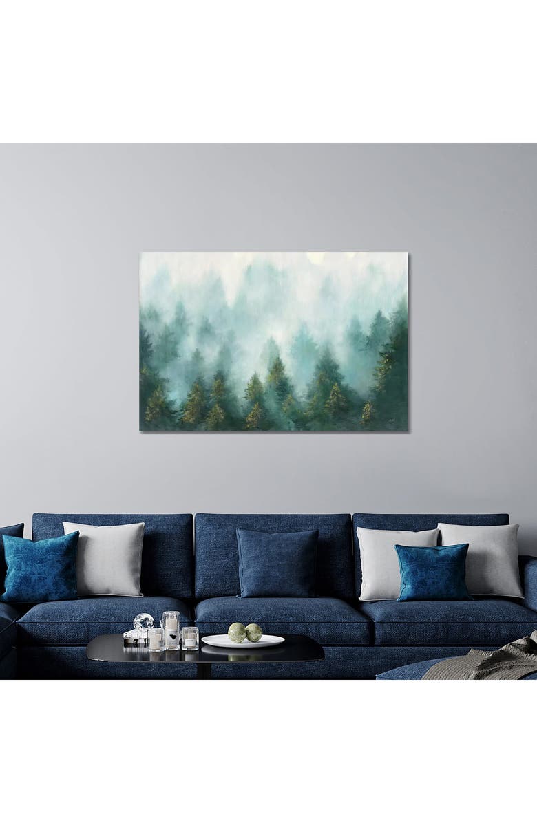 iCanvas Misty Forest by Julia Purinton Canvas Wall Art, Alternate, color, Misty Forest