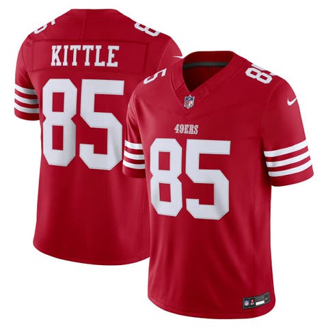 Men's Nike George Kittle Scarlet San Francisco 49ers Team Vapor F.U.S.E. Stitched Limited Jersey
