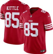 Nike Men's Nike George Kittle Scarlet San Francisco 49ers Team Vapor F.U.S.E. Stitched Limited Jersey