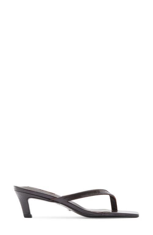 Tony Bianco Topaz Flip Flop In Choc Croc
