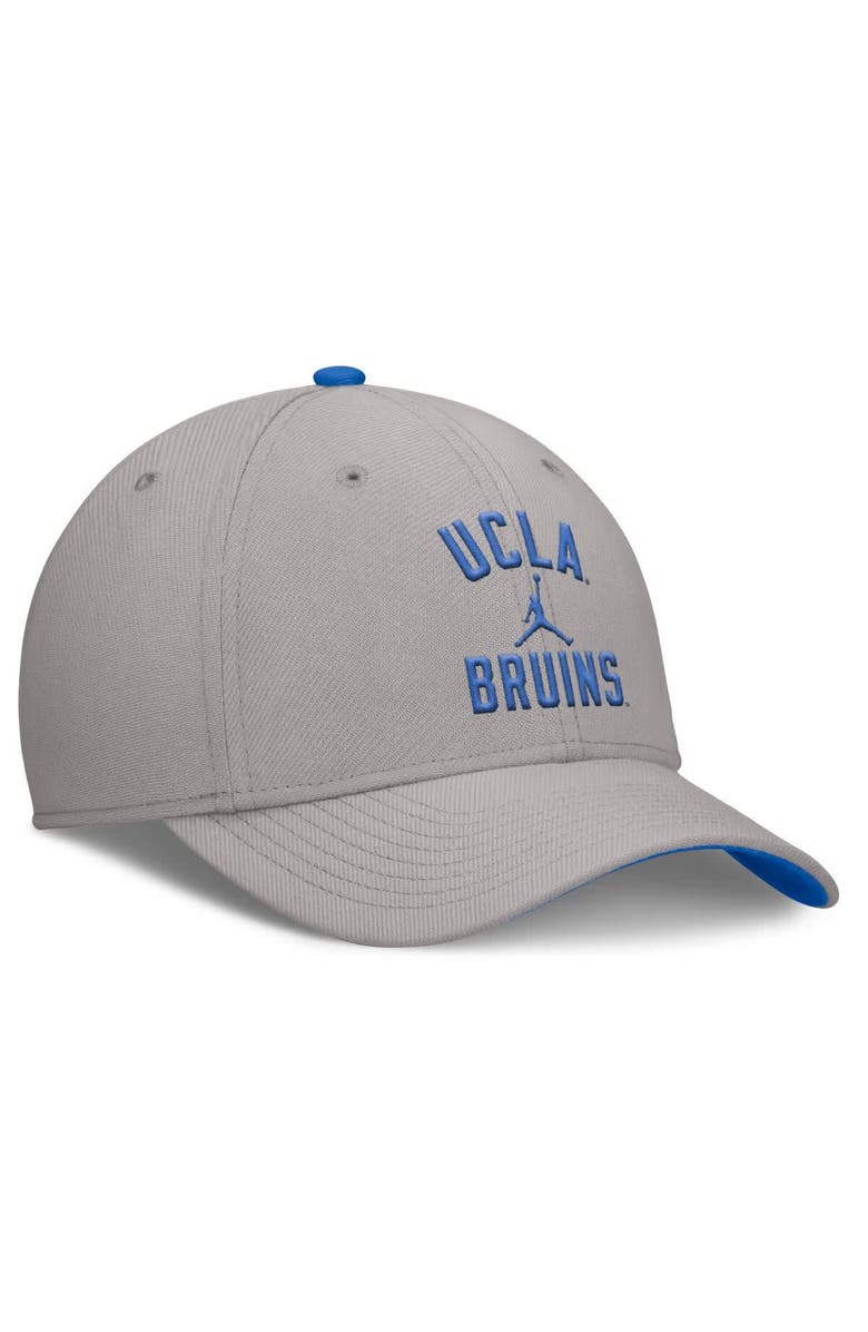 Jordan Brand Men's Jordan Brand Gray UCLA Bruins Rise Prep Performance Flex Hat, Alternate, color, Gray