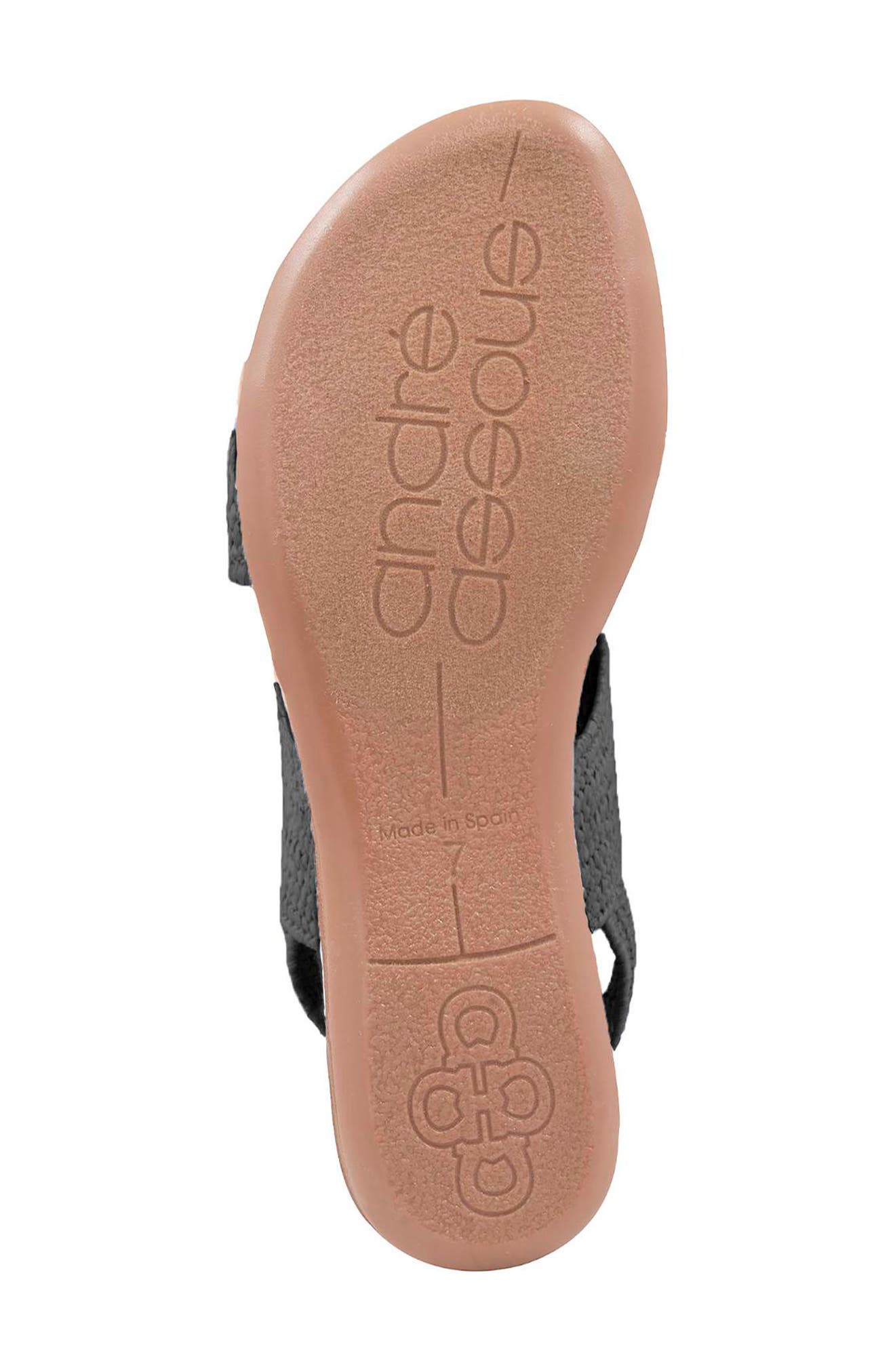 André Assous Nigella Featherweight Woven Slingback Sandal, Alternate, color, Black