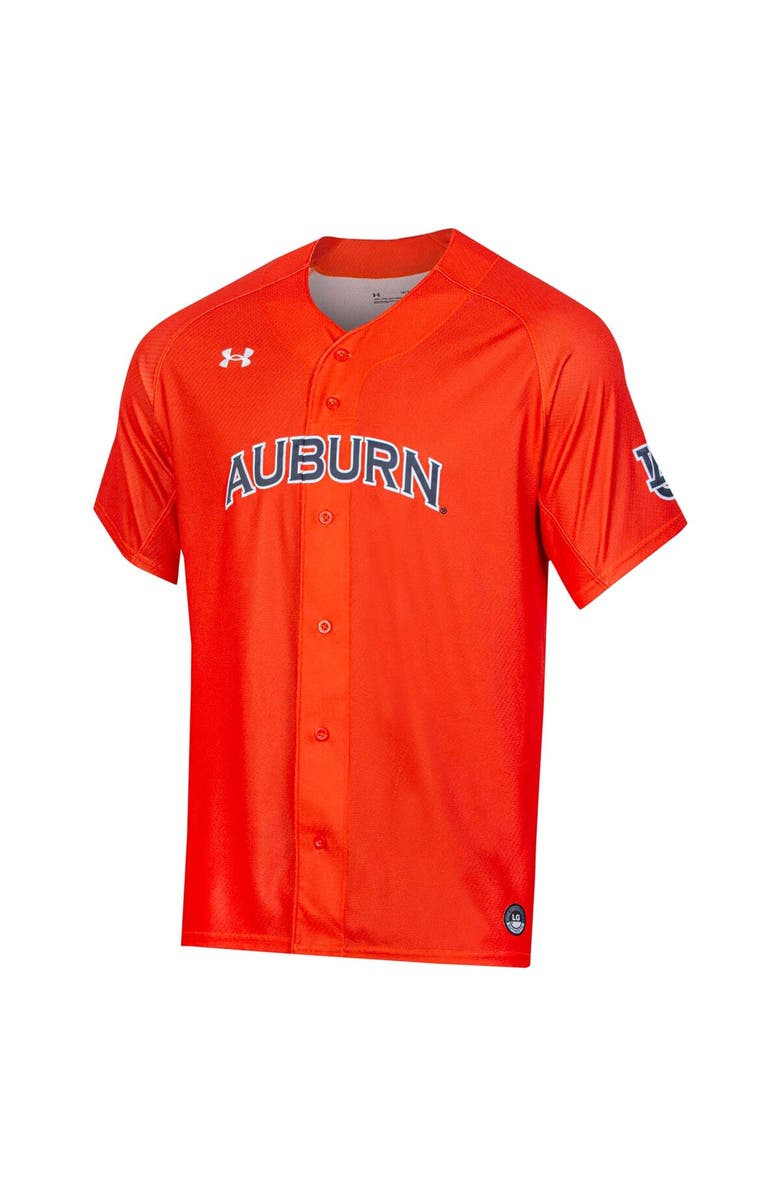 Under Armour Men's Under Armour Orange Auburn Tigers Replica Full-Button Baseball Jersey, Alternate, color, Orange