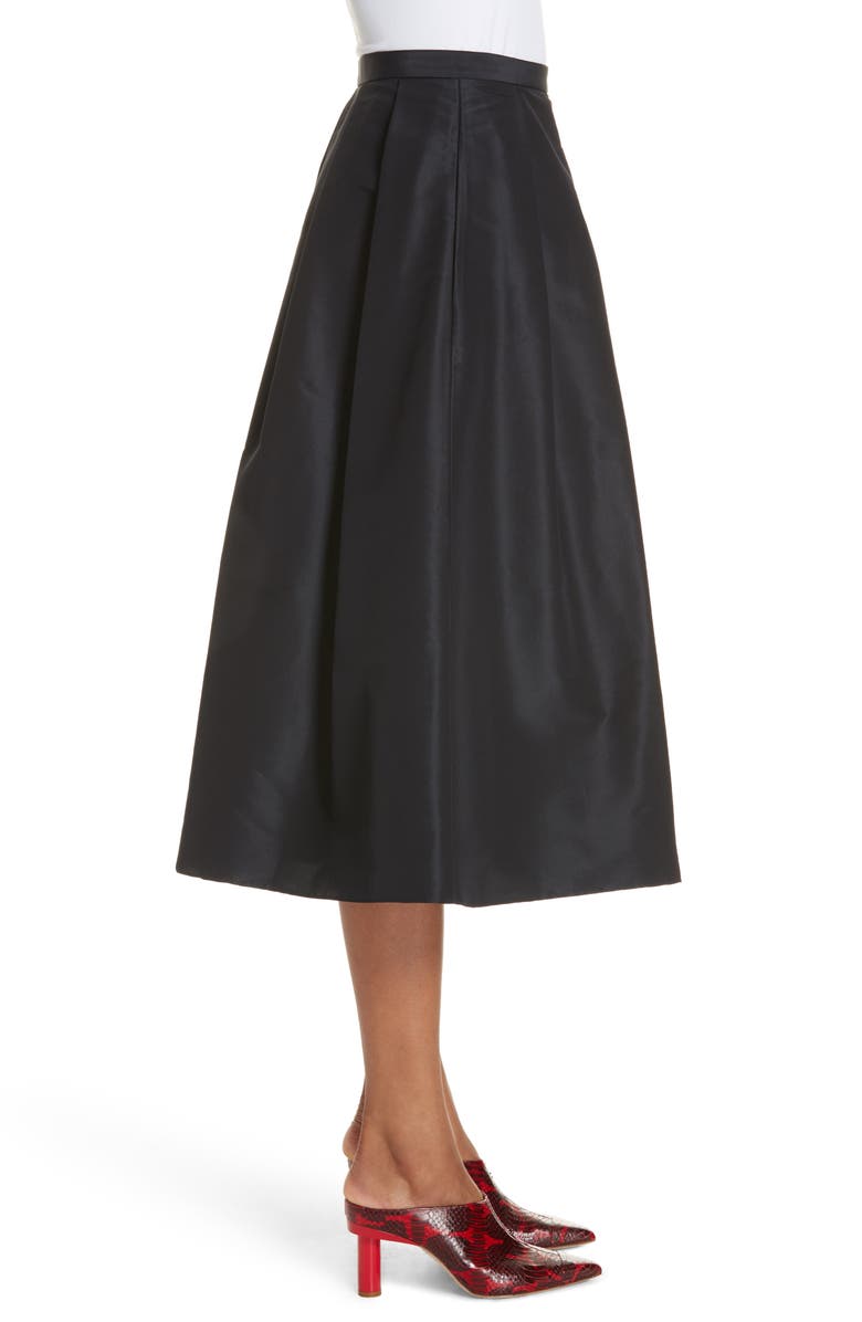 Tibi Silk Faille Full Skirt, Alternate, color, 