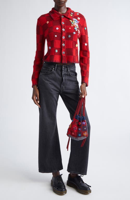 Yanyan Plaited Check Mini Drawstring Backpack In Multi