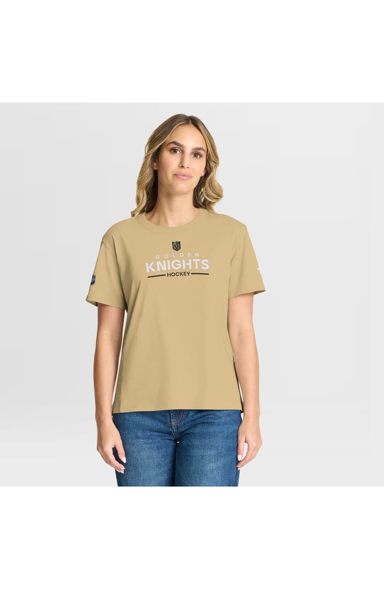FANATICS Women's Fanatics Gold Vegas Golden Knights Authentic Pro Primary T-Shirt, Main, color, Gold