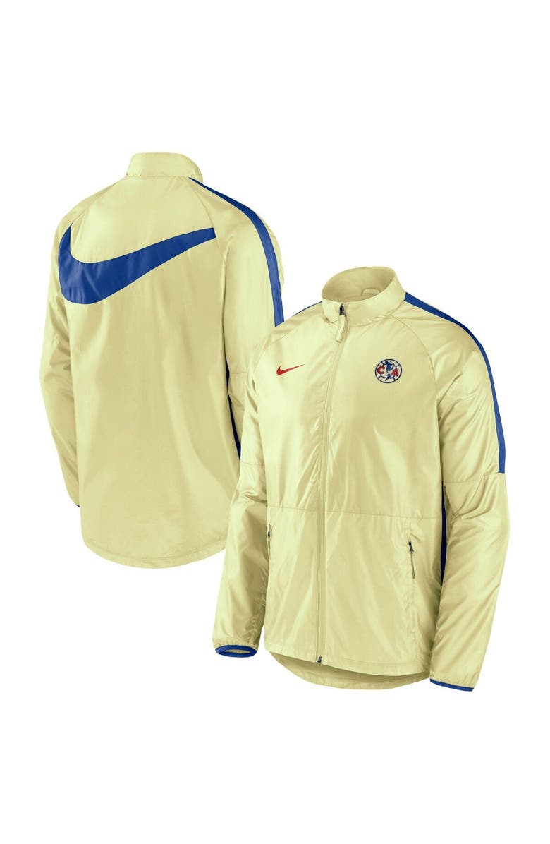 Nike Men's Nike Yellow Club America 2023 Academy AWF Raglan Full-Zip Jacket, Main, color,