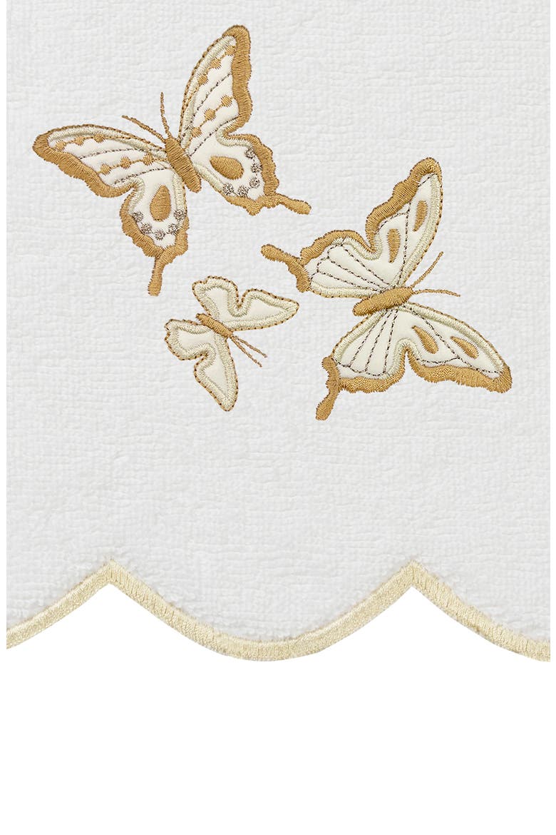 3-Piece Brittney Embroidered Turkish Cotton Towel Set, Alternate, color, WHITE/ BEIGE