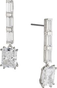 Nadri Chateau Crystal Linear Drop Earrings