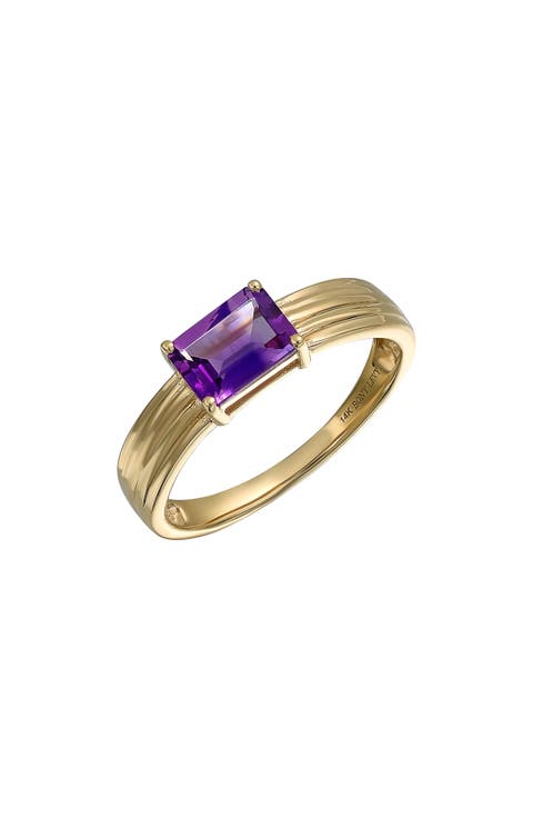 14K Gold Amethyst Ring (Nordstrom Exclusive)