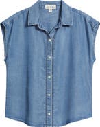 Cloth & Stone Trim Chambray Shirt