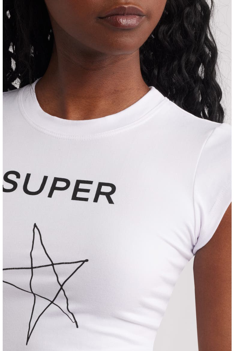 The Star Graphic T-Shirt, Alternate, color, WHITE