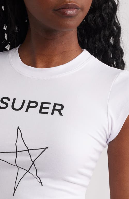 Bella Venice The Star Graphic T-shirt In White
