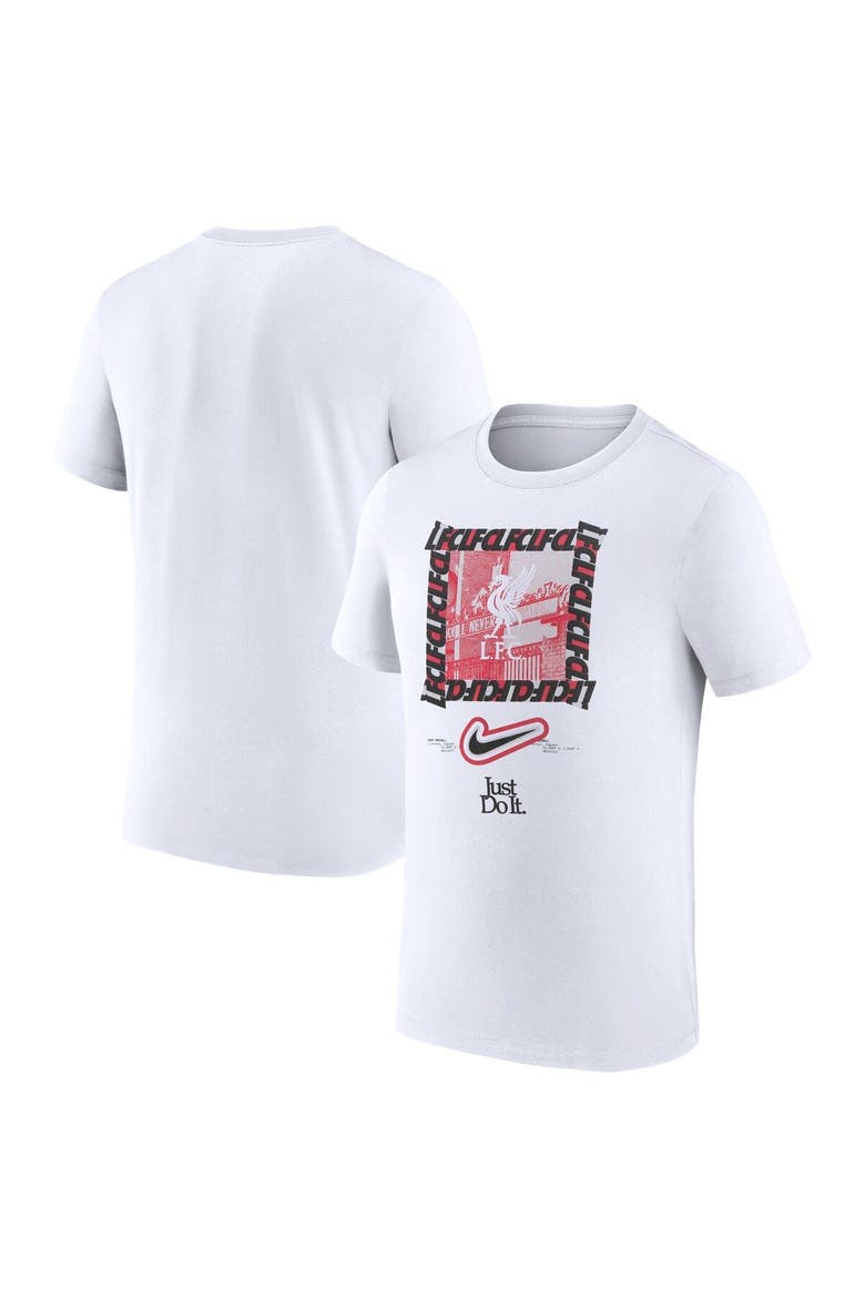 Men's Nike White Liverpool DNA T-Shirt, Main, color, White