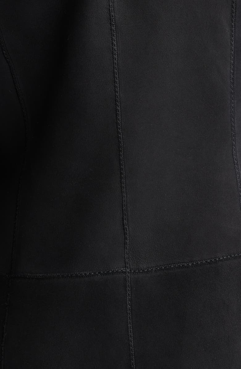 HiSO Desire Geniune Shearling Coat, Alternate, color, Jet Suede