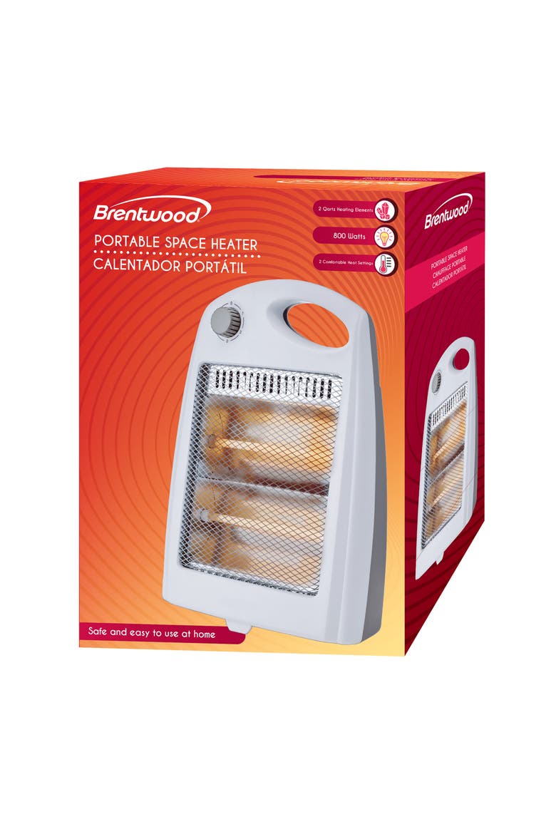 800 Watt Portable Space Heater in White, Alternate, color, White