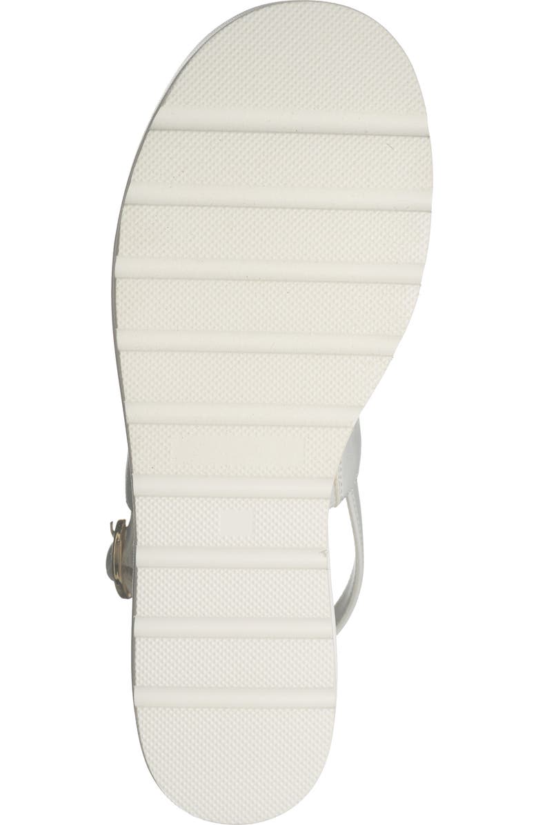 KARL LAGERFELD PARIS Cleome Slingback Platform Wedge Sandal, Alternate, color, Bright White