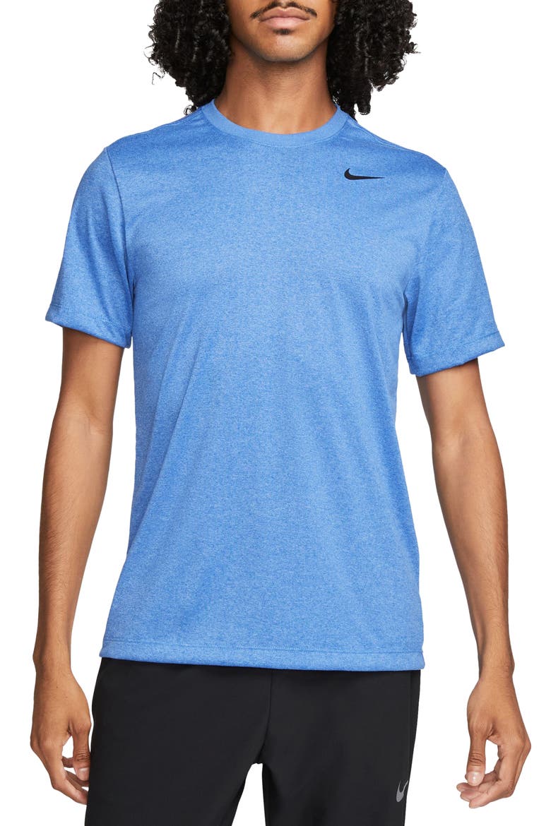 Dri-FIT Legend T-Shirt, Main, color, BLUE/ HTR/ BLACK