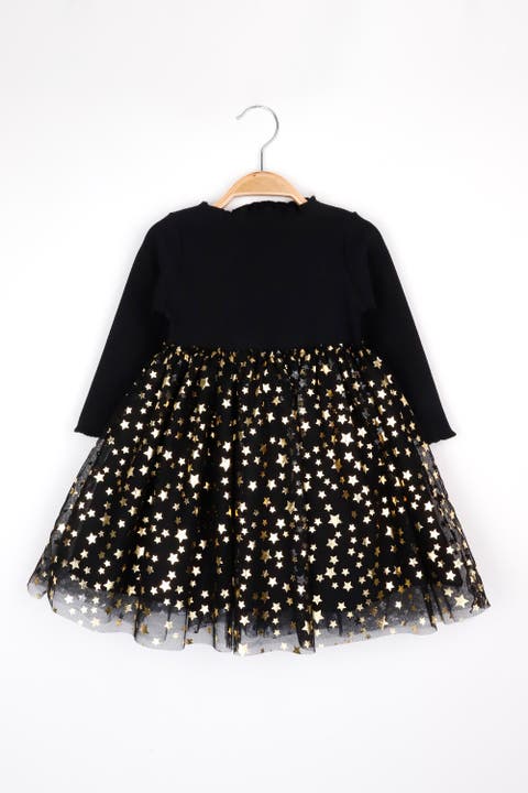 Karen Girls’ Star Print Tulle Dress