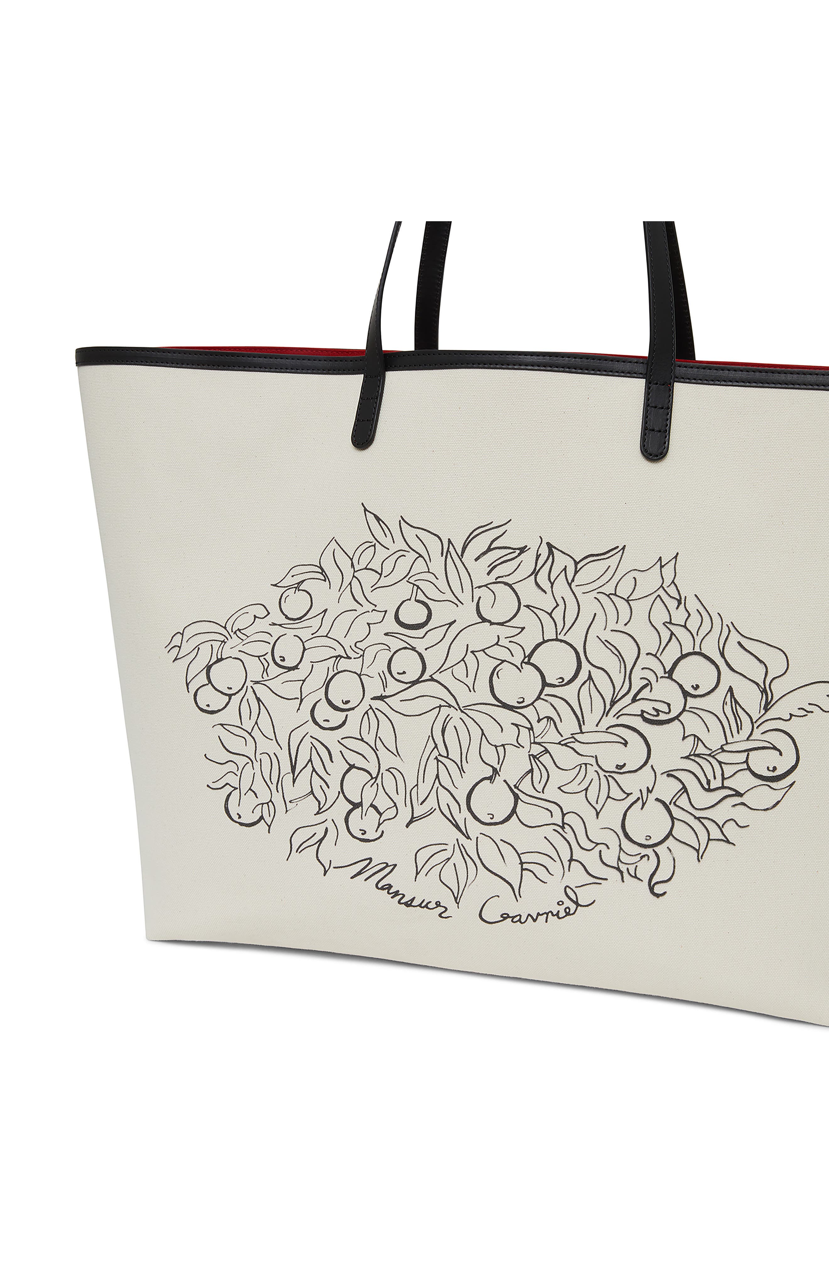 Mansur Gavriel Oversize Summer Tote, Alternate, color, Natural / Flamma