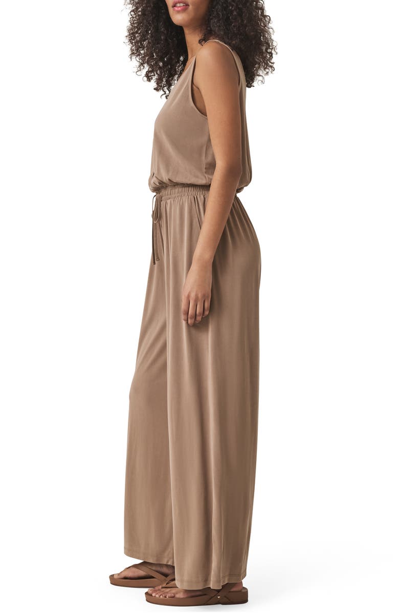 Splendid Giada Sleeveless Sandwash Jumpsuit, Alternate, color, Pine Bark