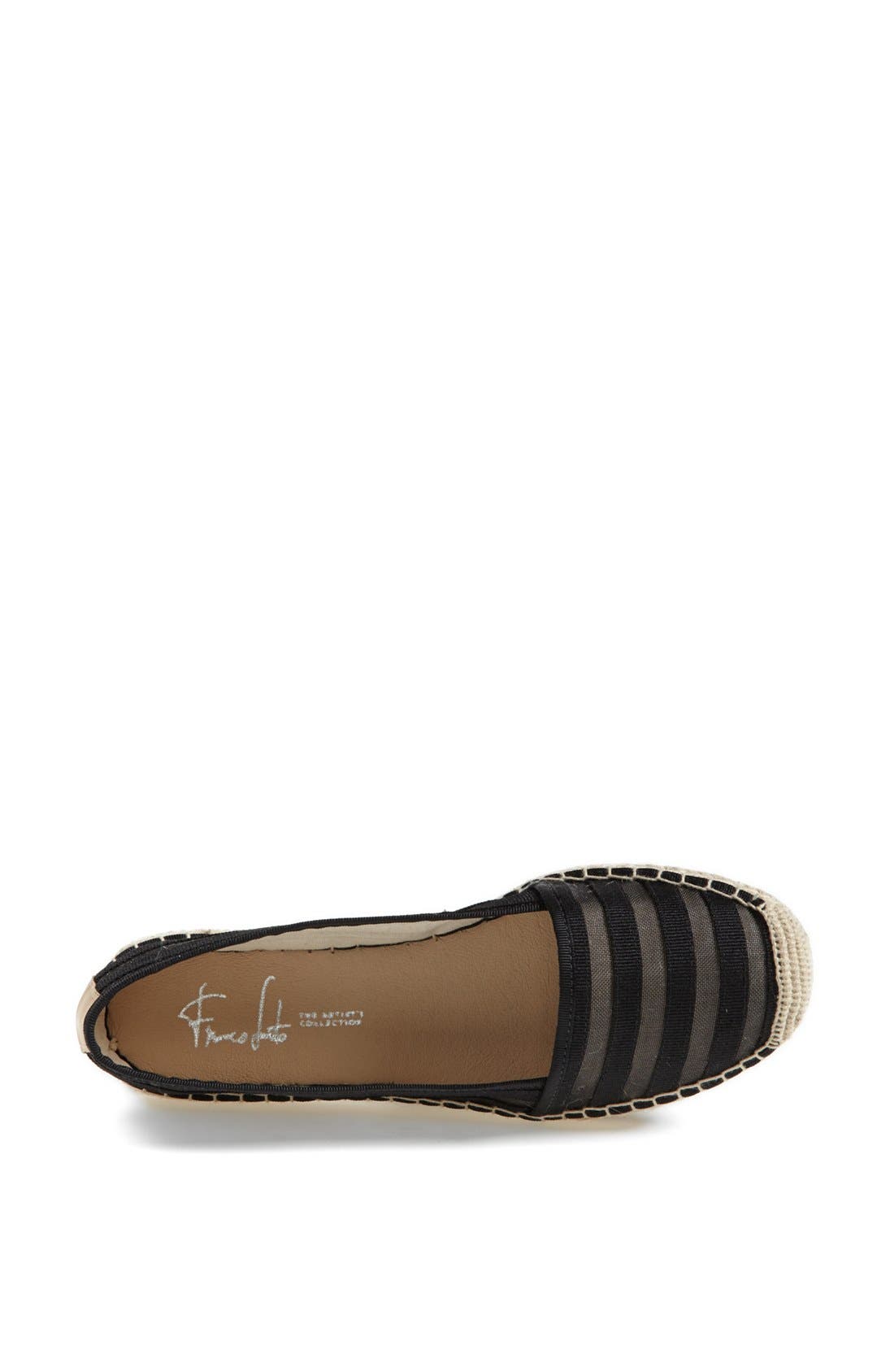 'Whip' Flat, Alternate, color, BLACK STRIPE