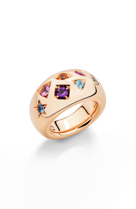 Iconica Geometric Gemstone Ring