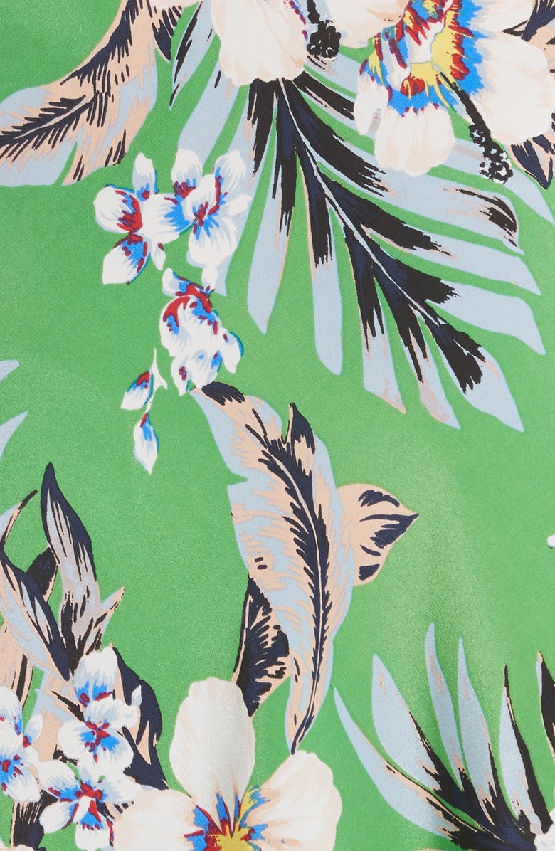 DVF Diane von Furstenberg Flutter Sleeve Silk Wrap Dress, Alternate, color, 