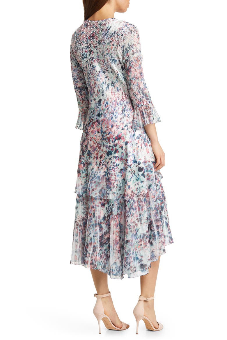 Charmeuse & Chiffon High-Low Dress, Alternate, color, MINT HYBRID
