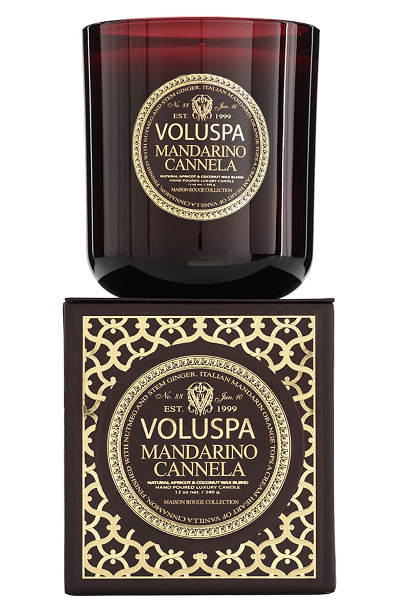 Voluspa 'Maison Rouge - Mandarino Cannela' Scented Candle, Main, color,