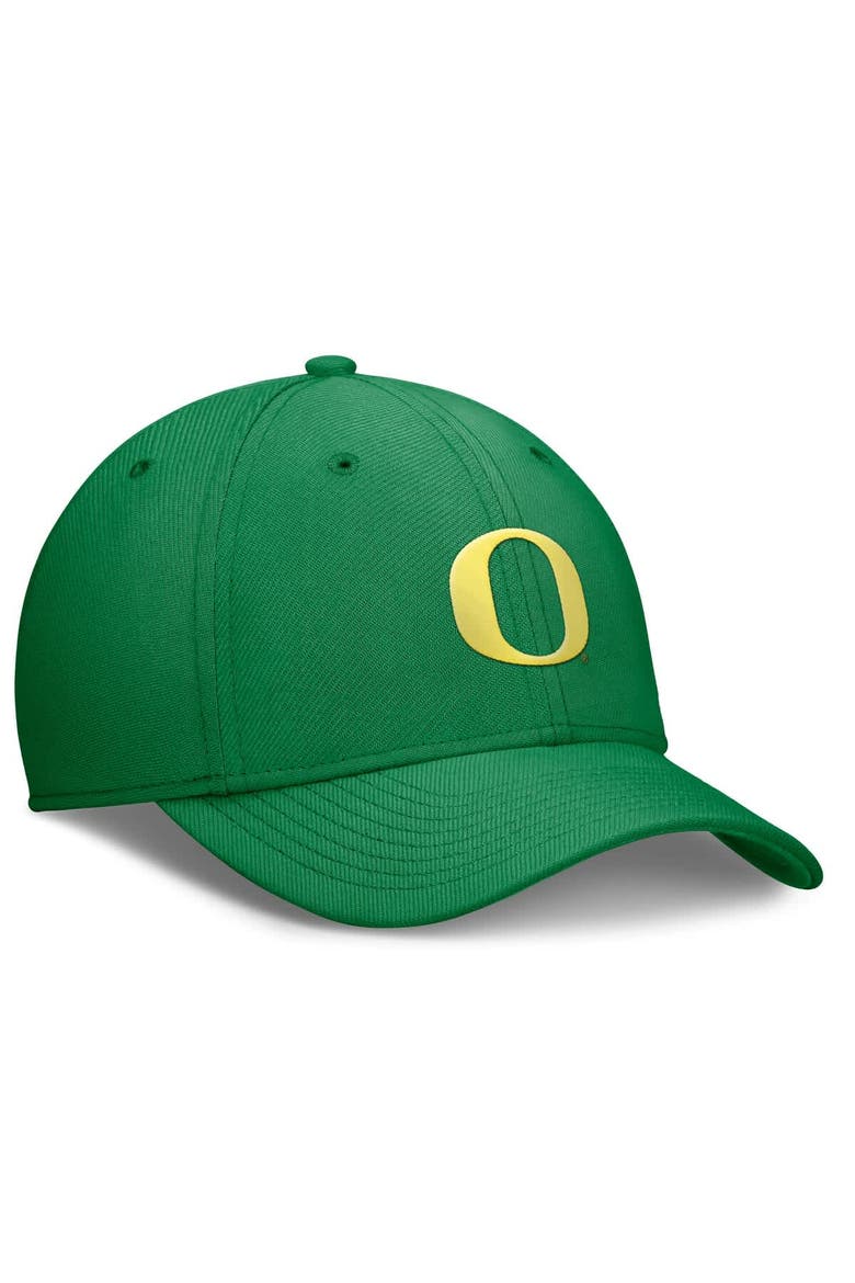 Men's Nike Green Oregon Ducks 2024 On-Field Swoosh Flex Hat, Alternate, color, Green