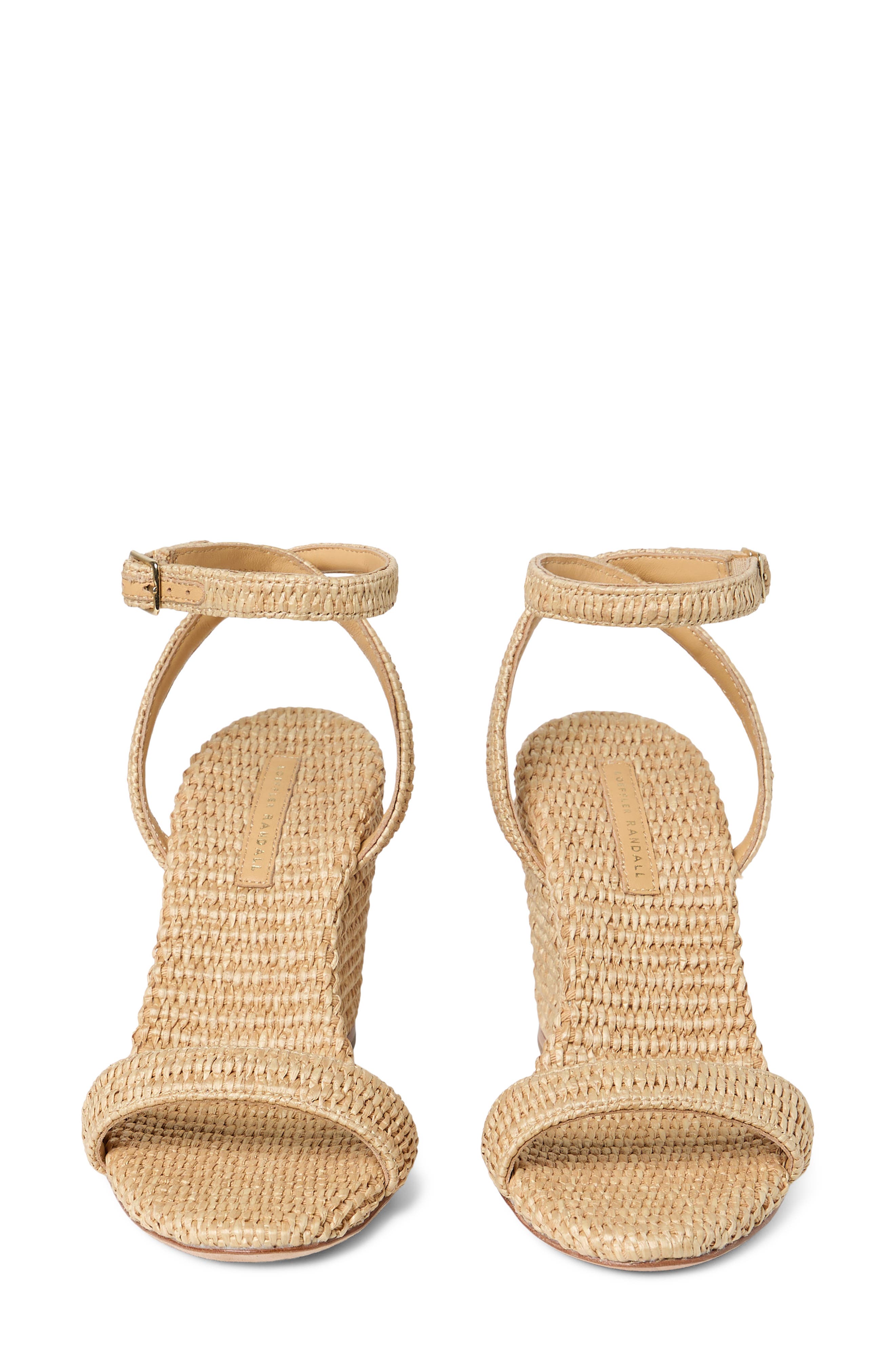 Loeffler Randall Gavi Ankle Strap Wedge Sandal, Alternate, color, Natural