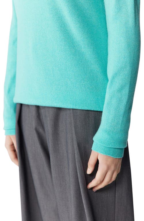 Gobi Mongolian Cashmere Crew Neck Sweater In Green