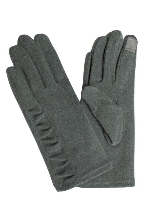 Ruched Jersey Touchscreen Gloves