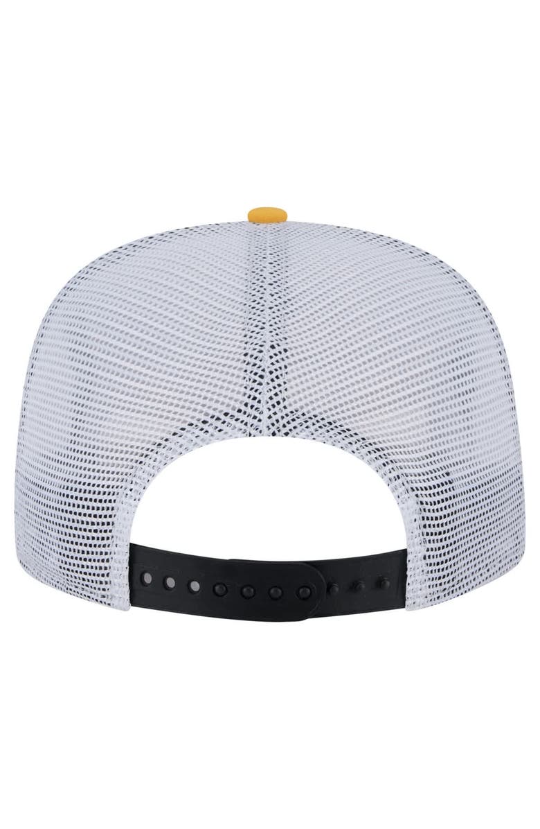 New Era Men's New Era Gold/Black Pittsburgh Steelers Throwback Dye Golfer Snapback Hat, Alternate, color, Gold