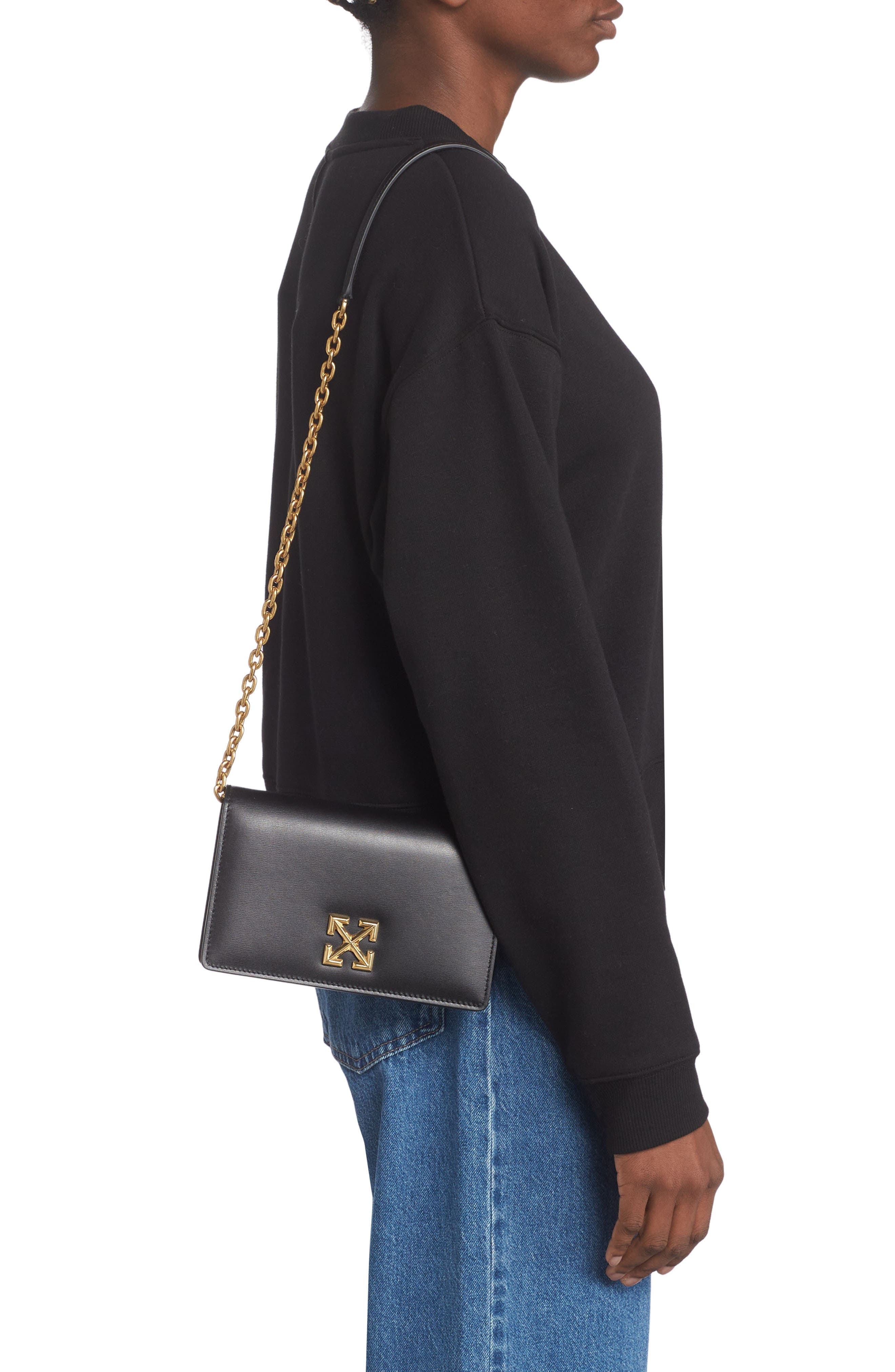 Off-White Jitney 0.5 Leather Shoulder Bag, Alternate, color, 