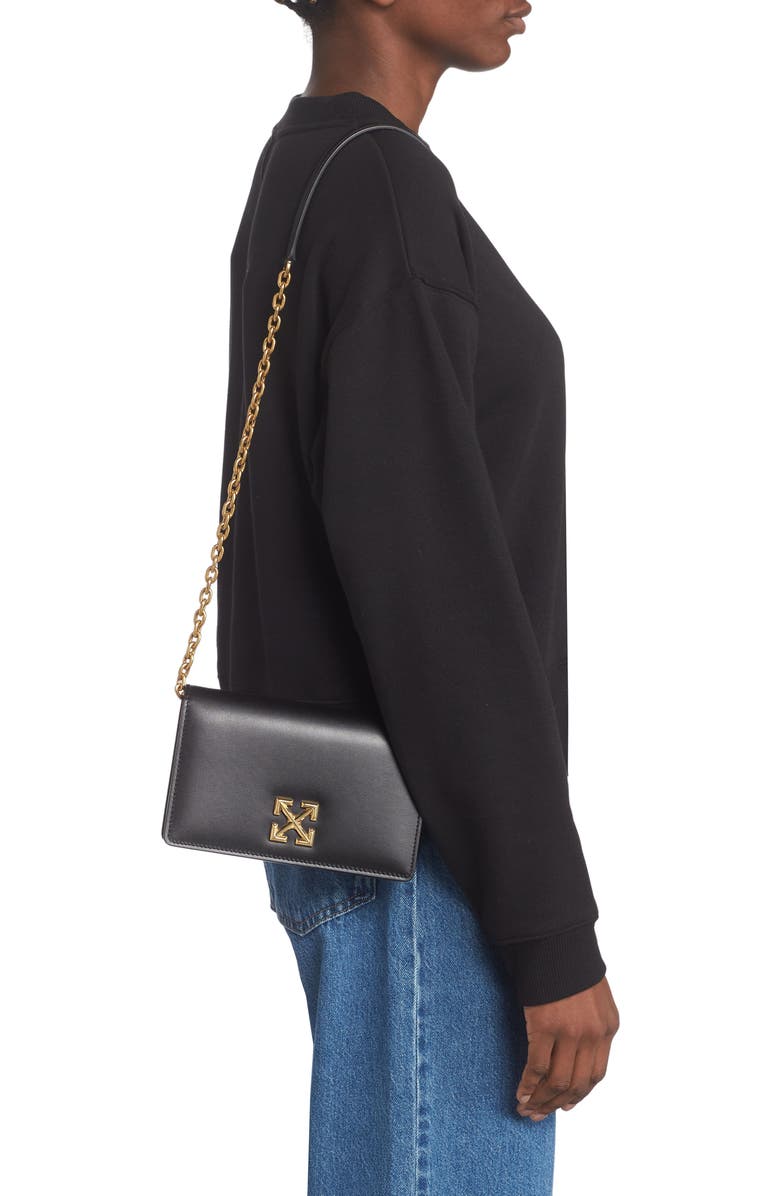 Off-White Jitney 0.5 Leather Shoulder Bag, Alternate, color,