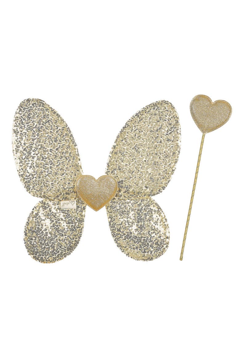 Phoebe wings + wand - Costume Accessory for Kids, Main, color, Gold