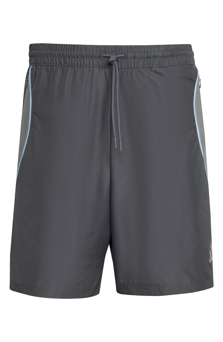 adidas Stadium Jacquard Shorts, Main, color, Grey/ Ch Solid Grey/ Blue