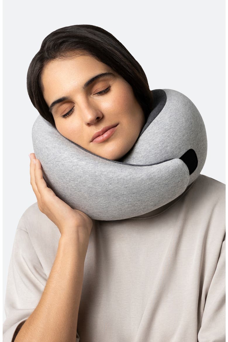 Go Memory Foam Travel Pillow, Alternate, color, MIDNIGHT GREY