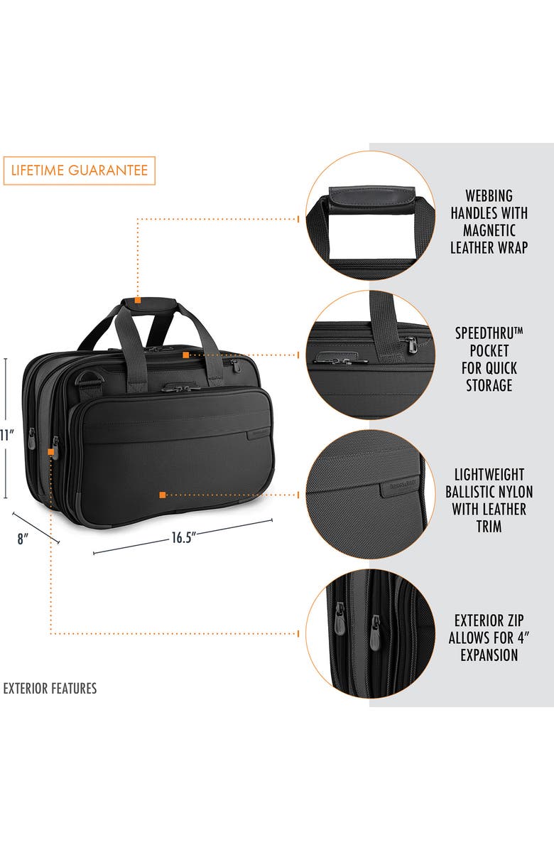 Briggs & Riley Baseline 17-Inch Expandable Cabin Bag, Alternate, color,