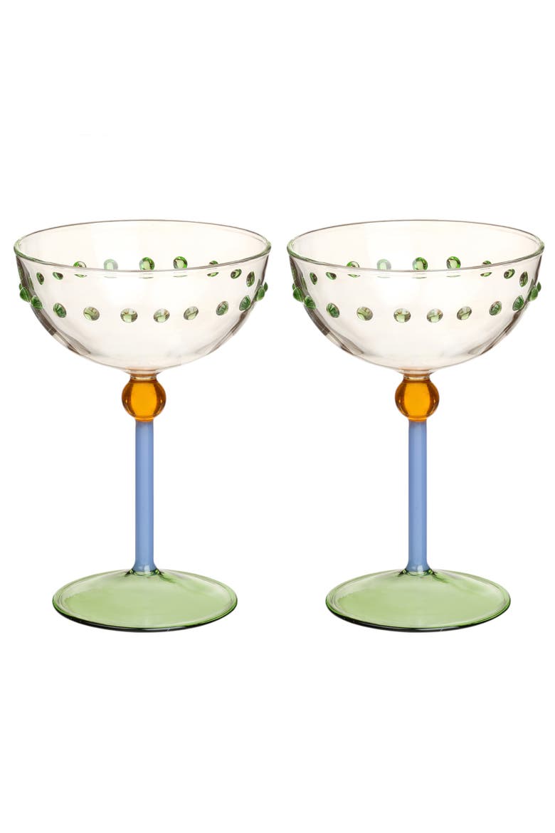 Henan Borosilicate Glass Martini Glass 10 oz Set of 2, Main, color, Clear