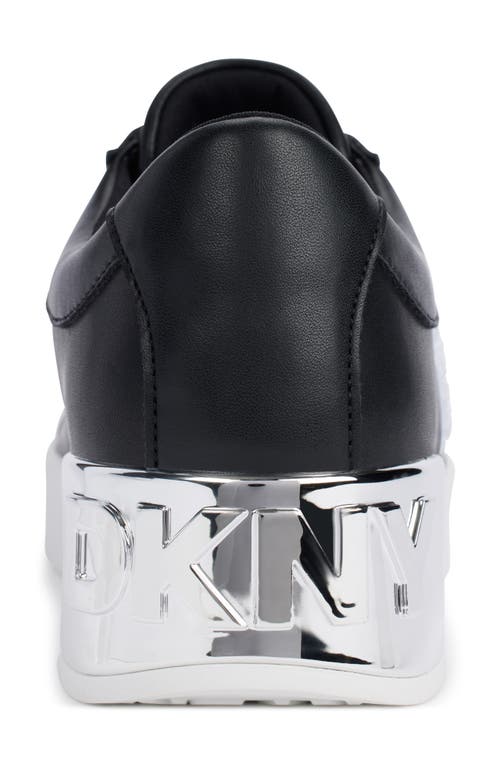 Dkny Women's Maben Varsity Lace-up Sneakers In Black
